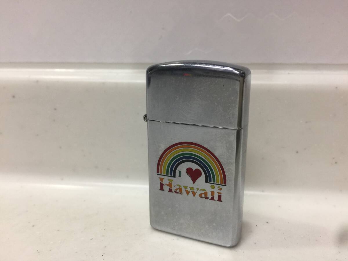 Zippo ジッポー スリム HAWAII ハワイ 1984年製 ヴィンテージ T83 KJ1拍卖