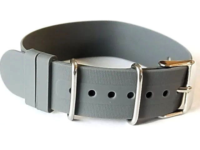 シリコンラバー 引き通し グレー リング付き 18mm 3SILNT9拍卖