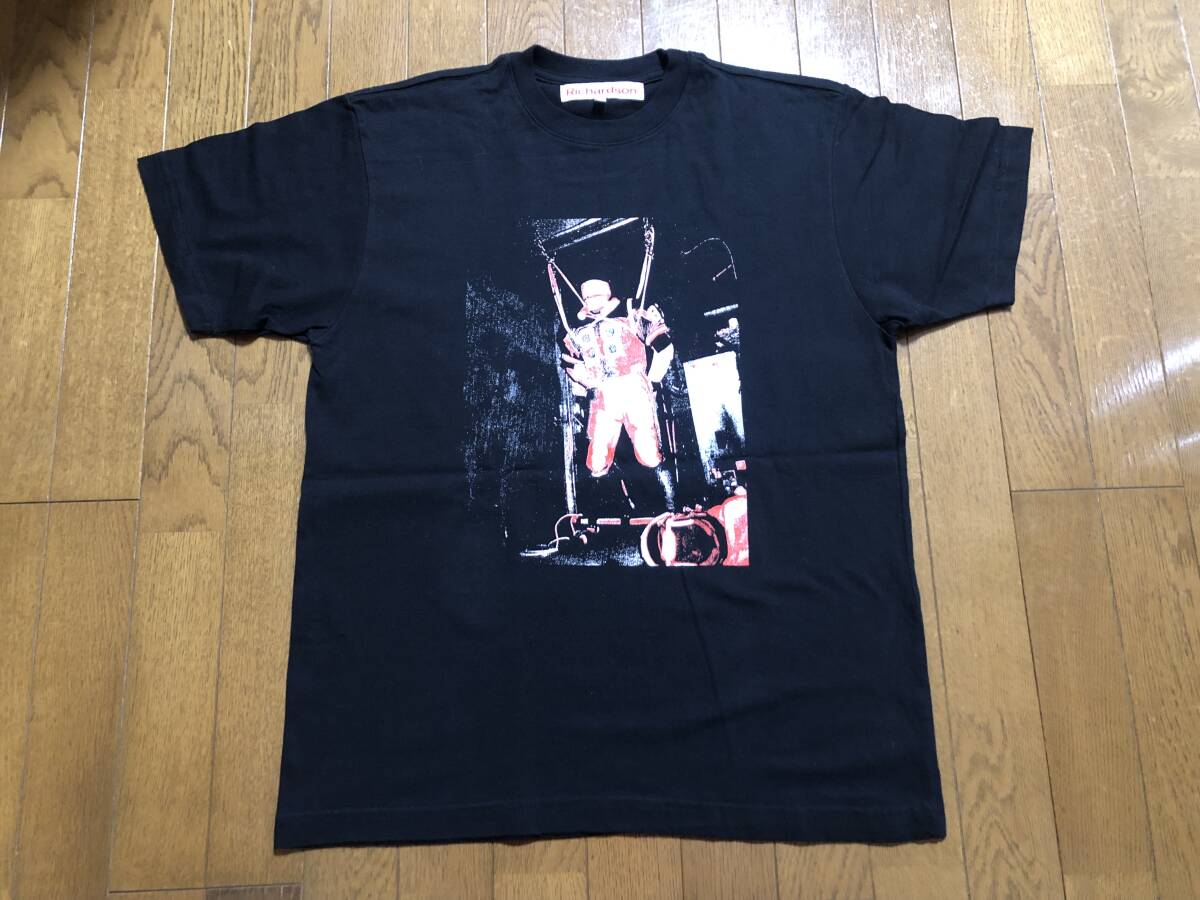Richardson リチャードソン Tシャツ サイズM ブラック 黒 Made in USA JUN ジュン拍卖