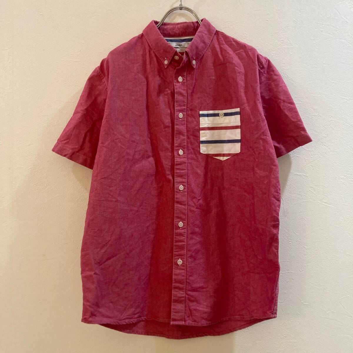 graniph/グラニフ 半袖シャツ ピンク メンズ M拍卖