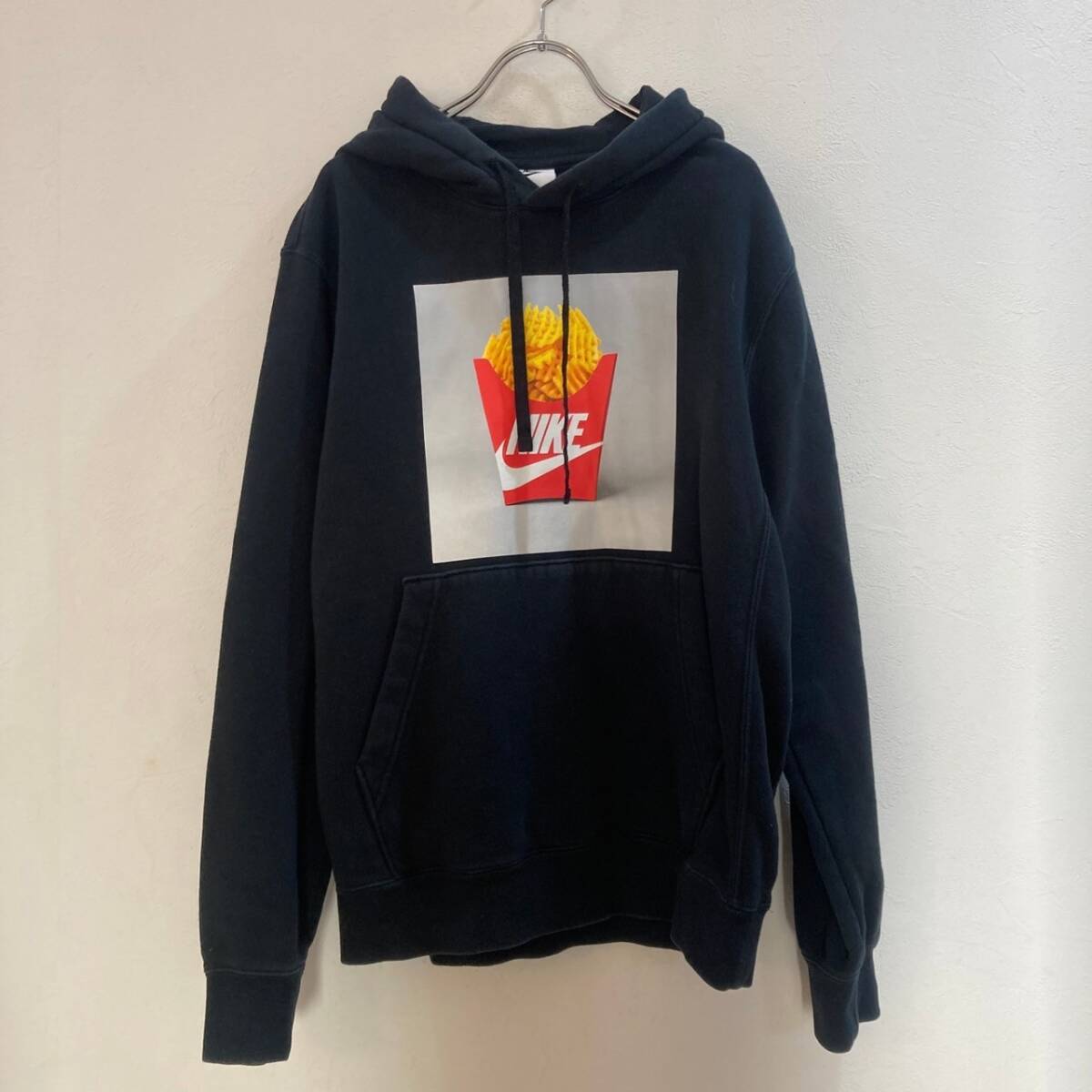 NIKE/ナイキ 長袖プルオーバーパーカー ブラック 黒 メンズ S拍卖