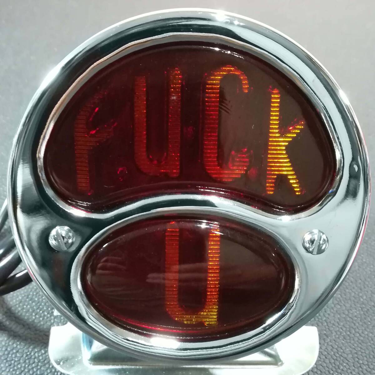 DUOテールランプ FUCK U STOPテールランプ 12V 電球 リプロ レプリカ ハーレー チョッパー ボバー ビンテージ クラシック 3拍卖