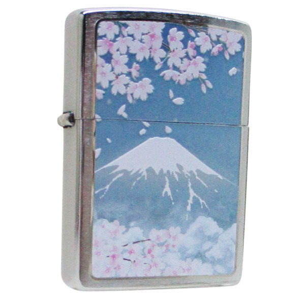 ジッポー オイルライター USA Zippo 和柄シリーズ 富士と桜 CP-KE/送料無料拍卖