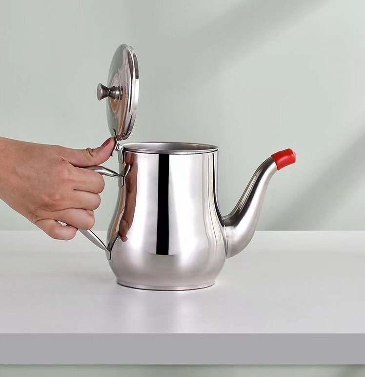 天ぷら油 オイルポット 油こし 油こし器 ステンレス製 油保存 揚げ物 キッチン用品 調味料入れ 保存容器 48oz 1点 HD339拍卖