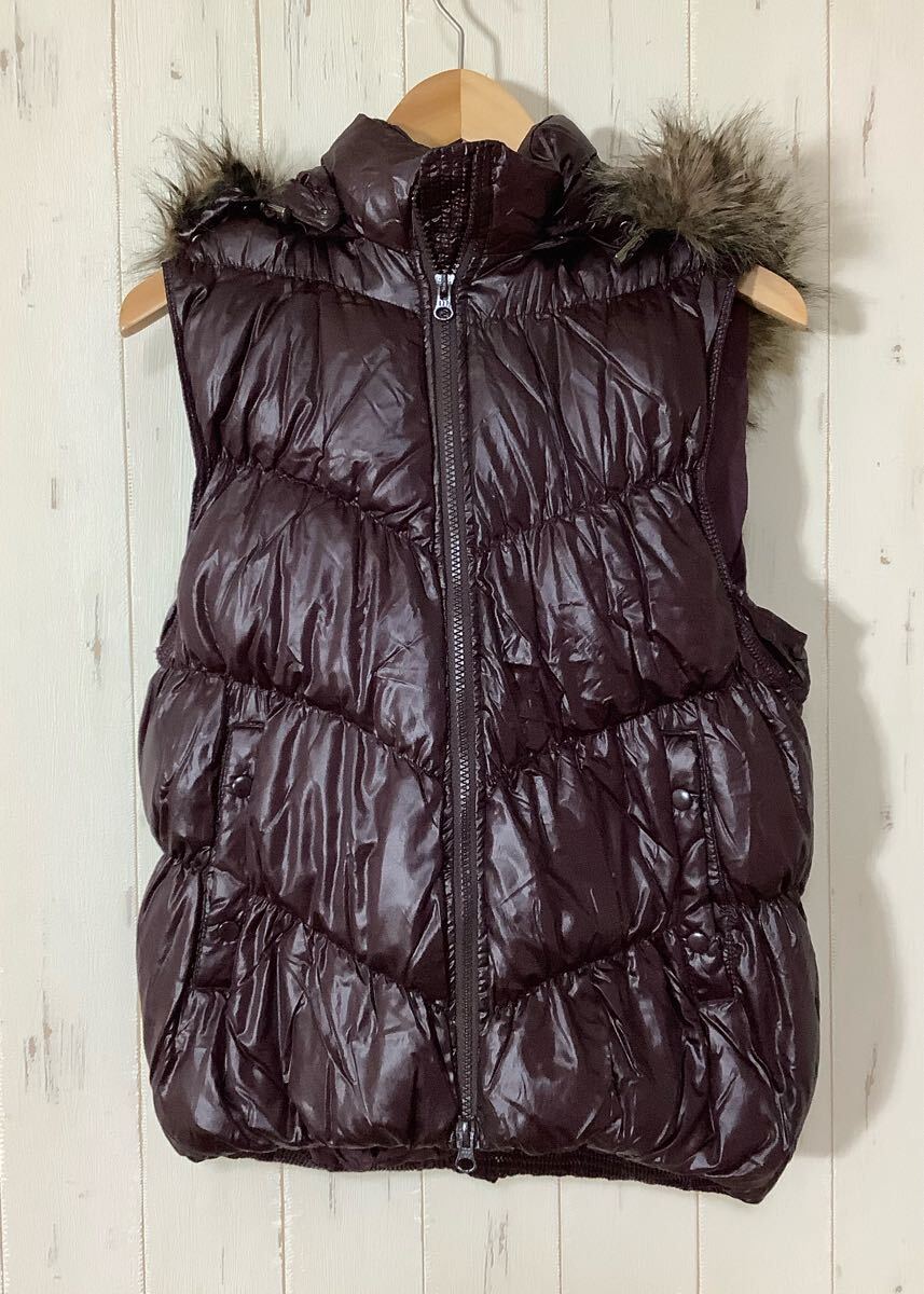 ね1585 Gap ギャップ ダウンベスト L レディース パープル 拍卖