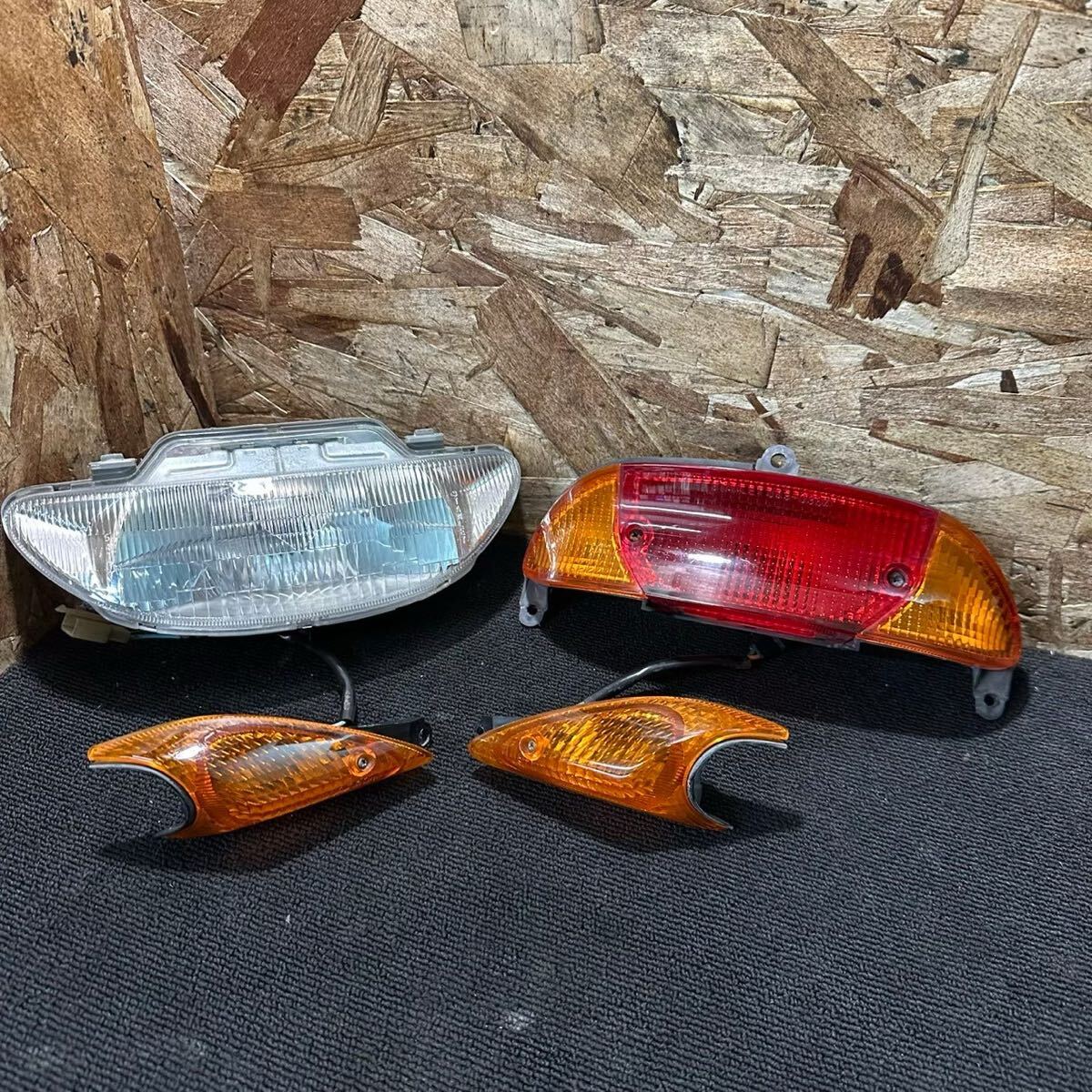 動画付 A52 AF30 タクト HONDA 純正 ヘッドライト テールレンズ フロントウィンカー セット ホンダ AF24 AF27 AF28 AF31拍卖