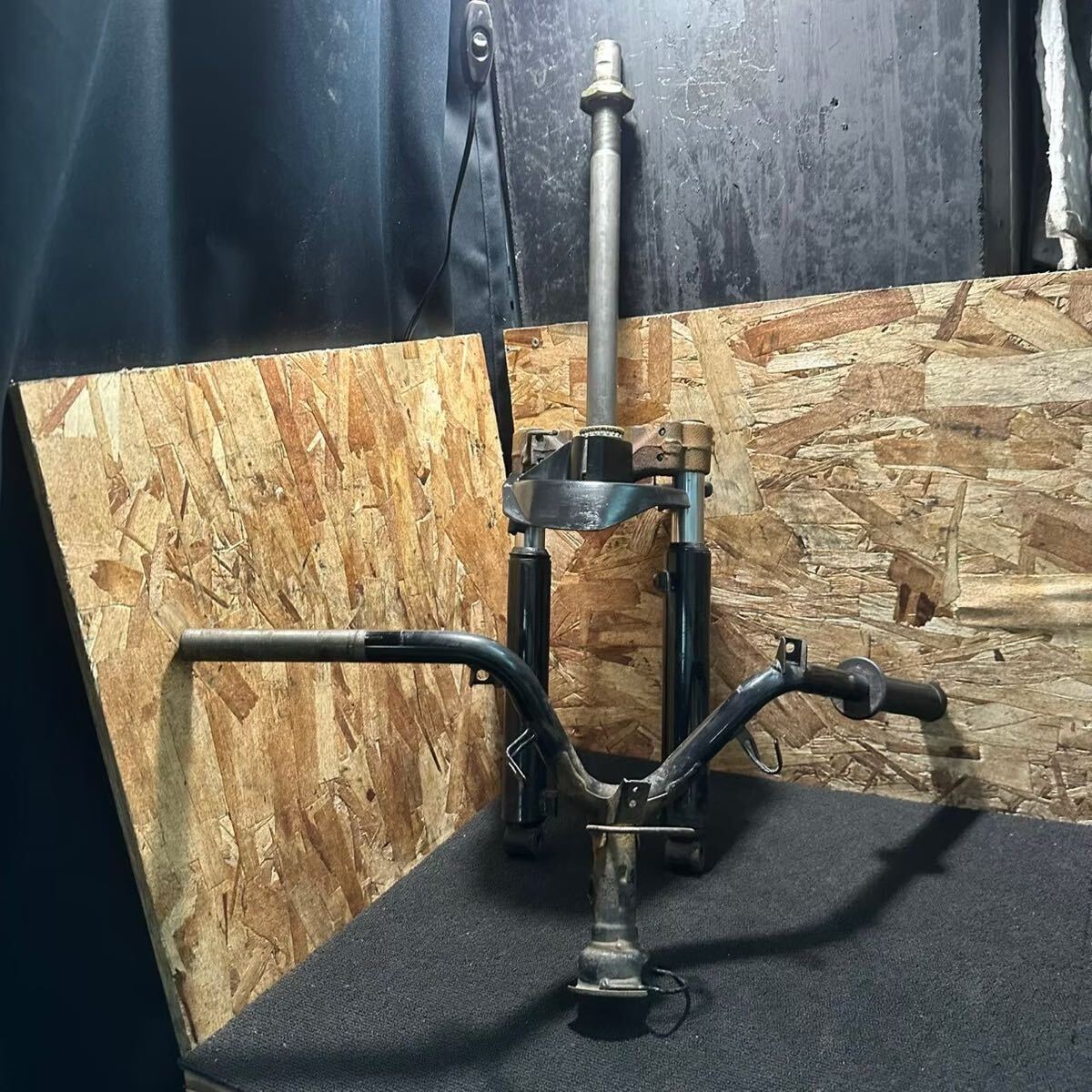 動画付A55 AF27 スーパーディオ HONDA純正 フロントフォーク ステム ハンドルセット DIO ZX 拍卖