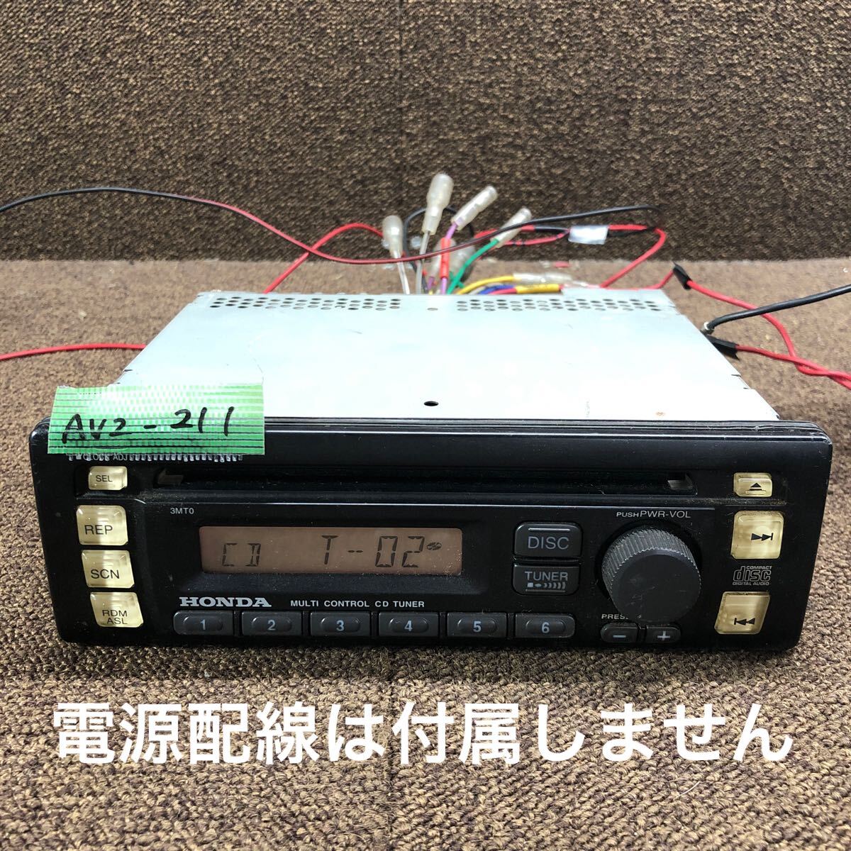 AV2-211 激安 カーステレオ HONDA 39100-S2K-9610-M1 08A52-S2K-0000-01 PIONEER DEH-M6246ZH CD 本体のみ 簡易動作確認済み 中古現状品拍卖