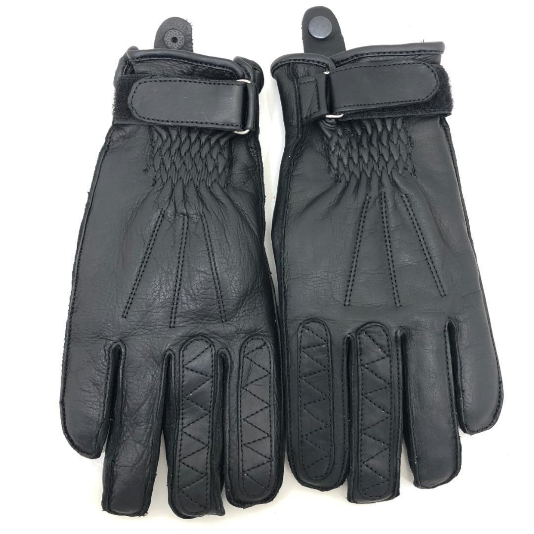 【69%引】(1101)ジェークルー KD-0201(L)ブラック ウィンターレザーグローブ拍卖