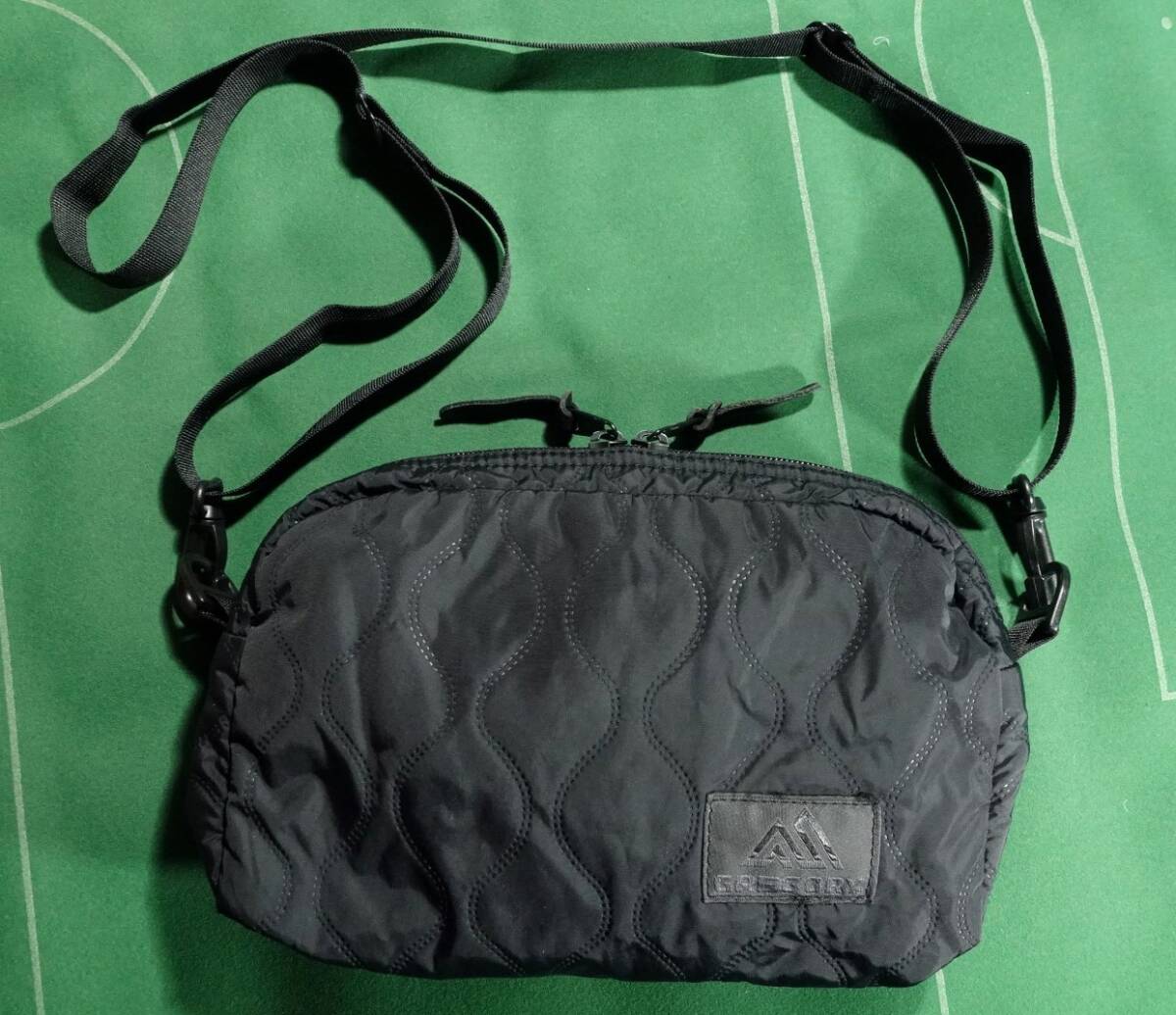▲グレゴリー FREAK'S STORE別注 キルト素材 ショルダーバッグ Pouch Shoulder Quilt ブラック 美品!!!▲拍卖