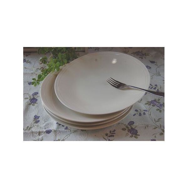 ディナープレート4枚セット リンドスタイメスト クリーミーホワイト 拍卖