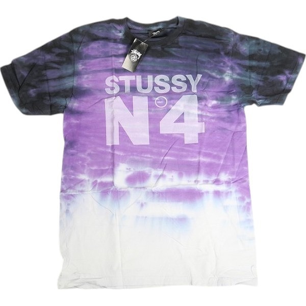 STUSSY ステューシー No.4 TYE DIE TEE PURPLE Tシャツ 紫 Size 【M】 【新古品・未使用品】 20813029拍卖