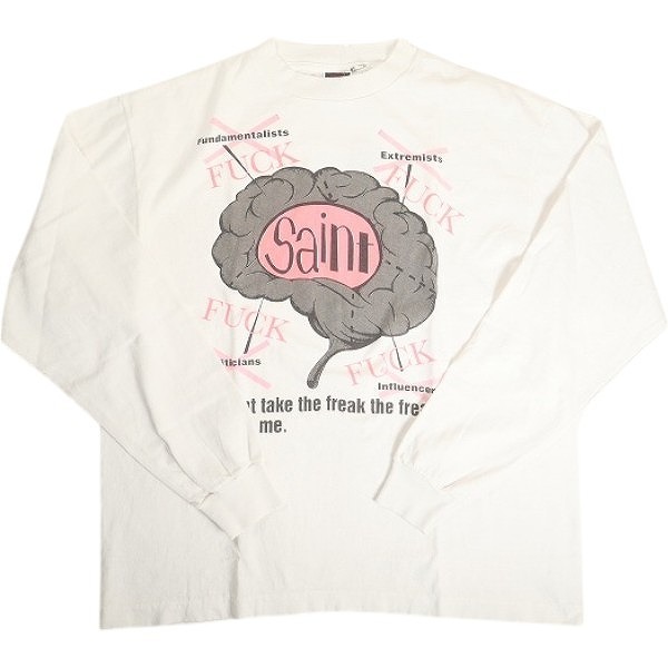SAINT MICHAEL セント マイケル 25SS LS TEE/BRAIN / WHITE ロンT 白 Size 【L】 【新古品・未使用品】 20814557拍卖