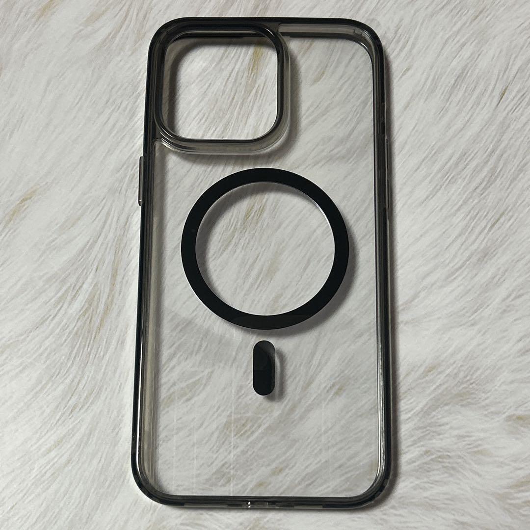 iPhone15ProMax ケース ライトブラックMagSafe対応拍卖