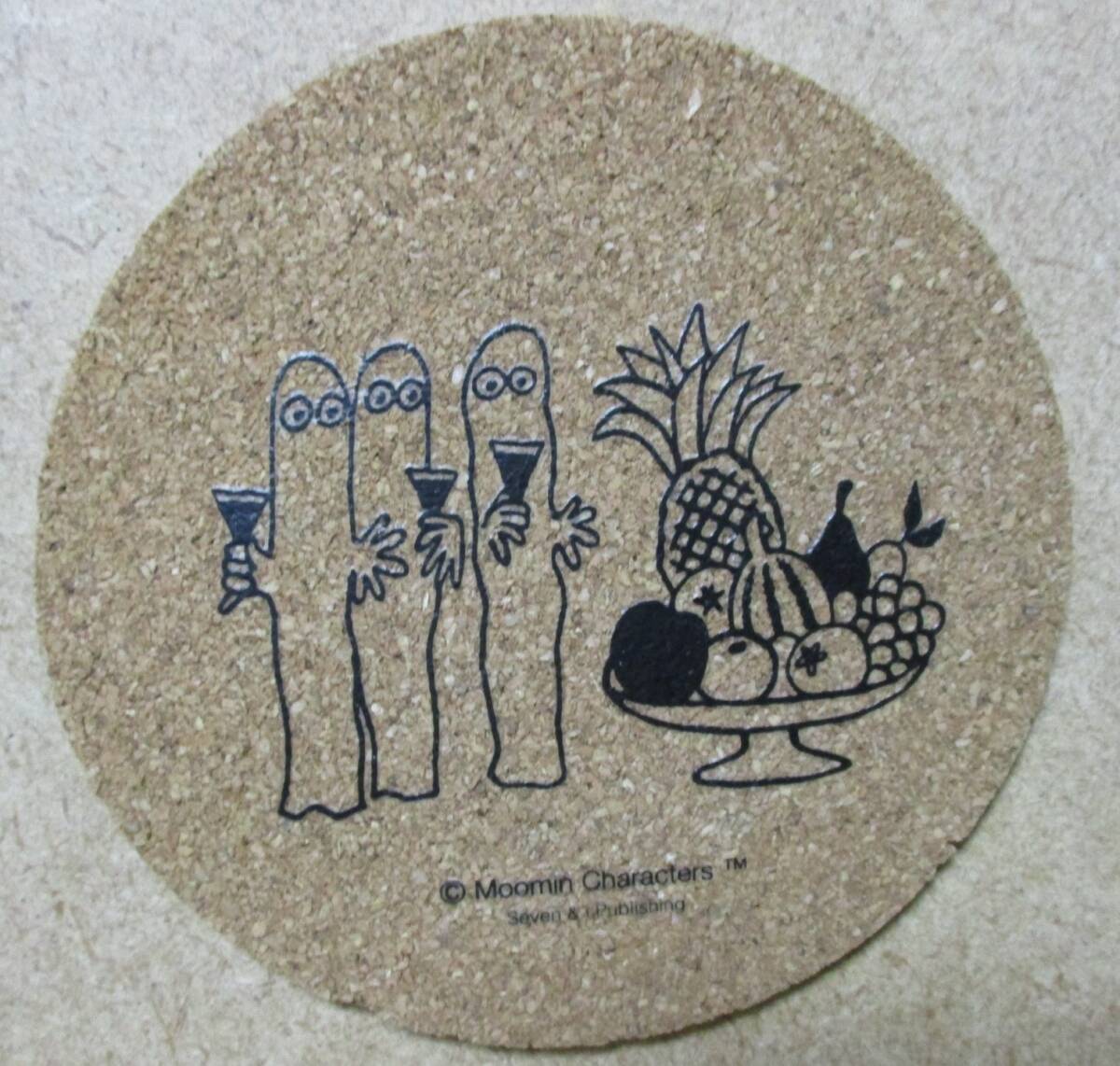 ★ ムーミン ニョロニョロ コースター ★ コルク素材拍卖