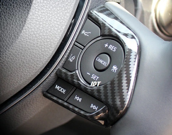 新型 クラウン 220系 ステアリングガーニッシュ カーボン ハンドルカバー スイッチ トリム インテリアパネル ハンドルカバー拍卖