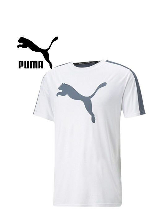 【新品特価!定価3850円が48%OFF!】プーマPUMA FIT COMMERCIAL LOGO SS Tシャツ522974-02/サイズM 拍卖