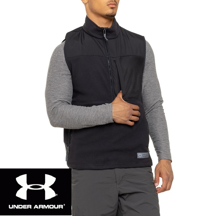 Under Armour アンダーアーマー Men's UA Microfleece Maxx Vestベスト USA専売品USM★即決★拍卖