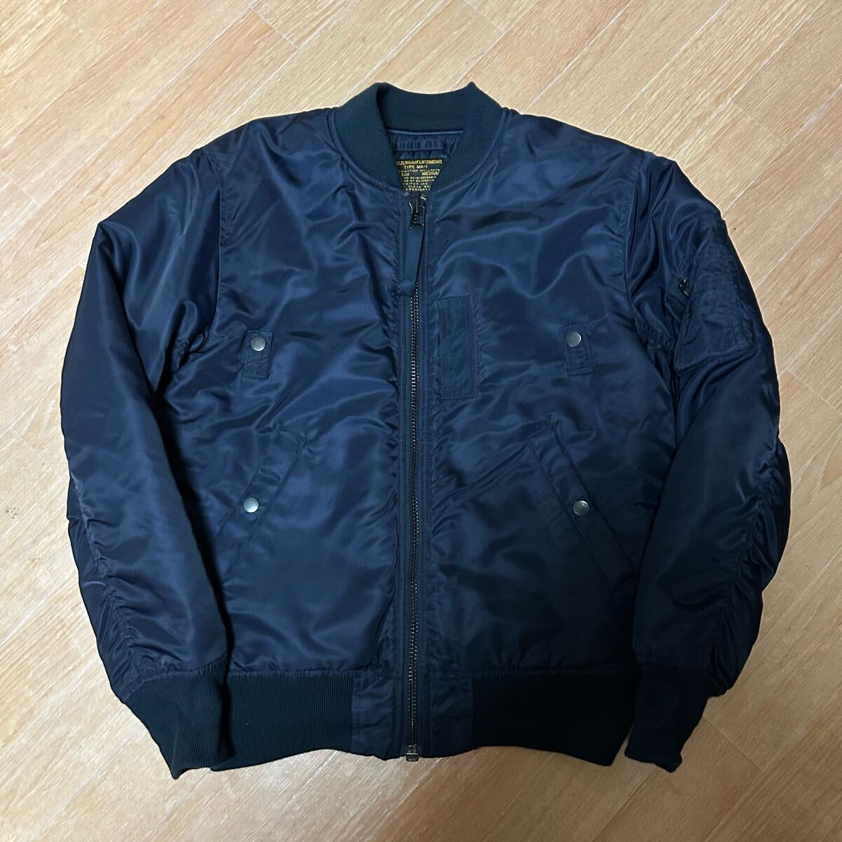 良品 WAIPER INC. 初期型 MA-1 フライトジャケット M NV拍卖