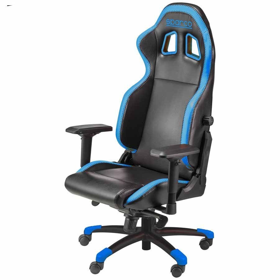 SPARCO JAPAN スパルコ ゲーミングチェア ICON ブラック/ブルー 国内正規品&メーカー直送拍卖