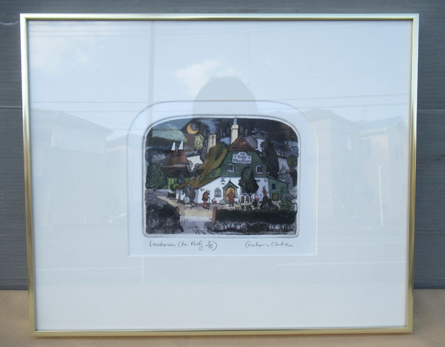 即決■真作 グラハムクラーク 銅版画 Woodman 直筆サイン■さ-17拍卖