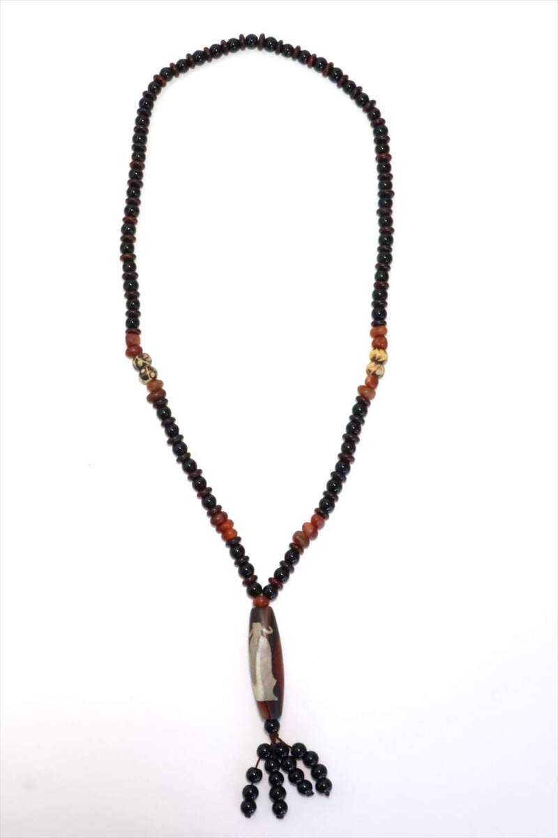 エスニック風 ロングネックレス ペンダント 首回り 68cm A4566拍卖