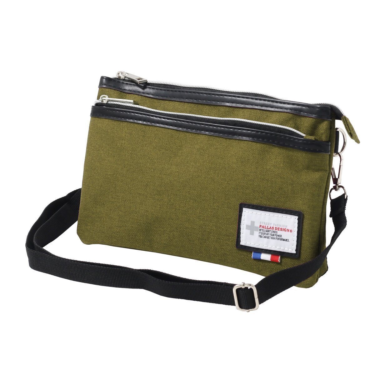 新品■メンズ&レディース多機能2wayミニショルダー斜め掛けサコッシュバッグ/グリーン拍卖