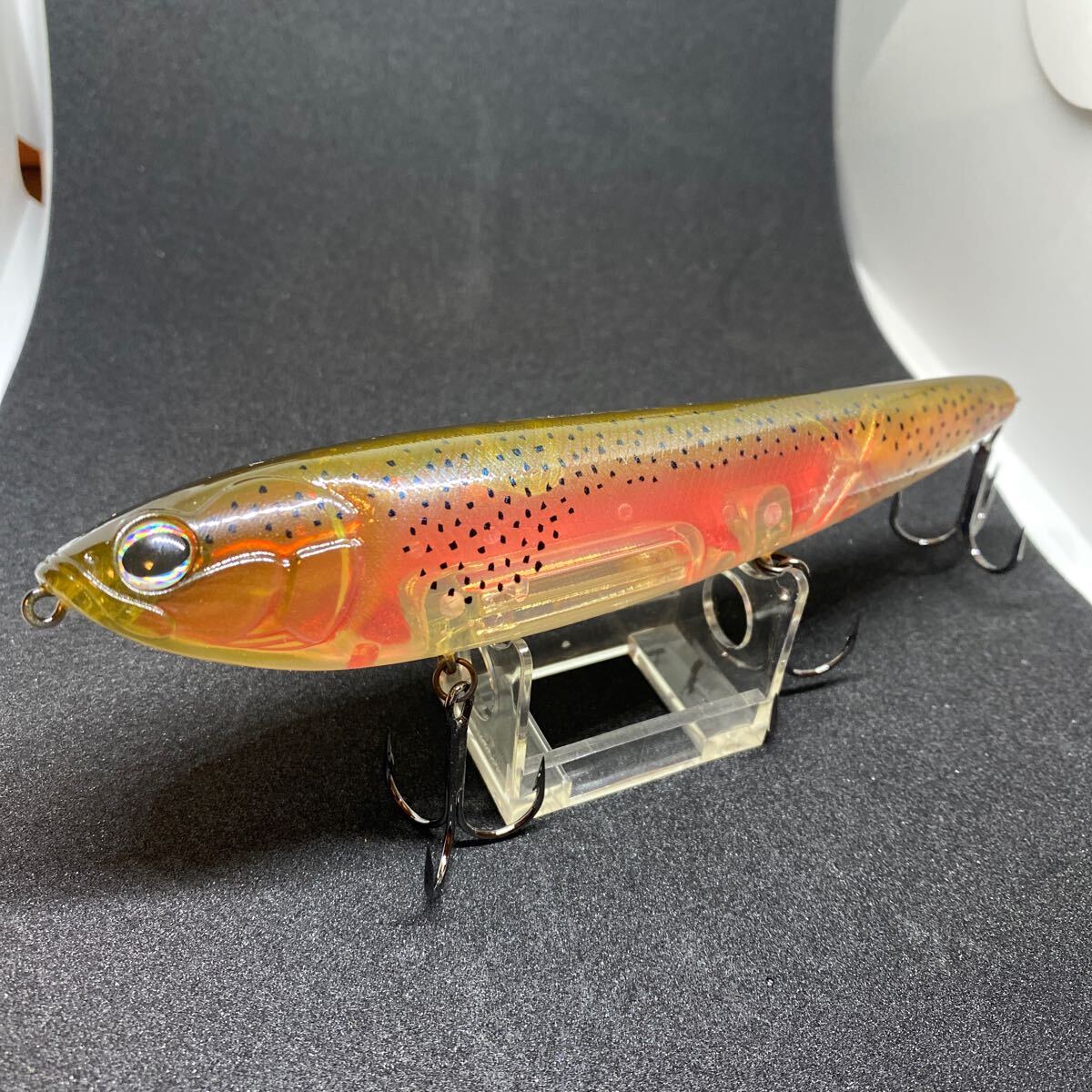 廃番 エバーグリーン アマゾンペンシル スポーニングトラウトカラー インスパイア 今江克隆 怪魚釣行 EVERGREEN INSPIRE AMAZON 15.5cm 43g拍卖