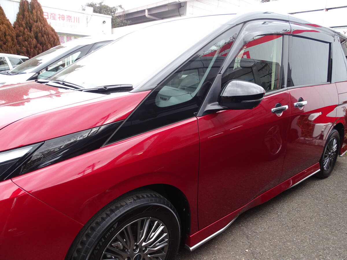 セレナ C28系 ミラーカバー ドアミラーカバー パーツ 全車適合 ピアノブラック 艶あり黒 左右 かんたん貼り付け装着!サイドエアロチューン拍卖