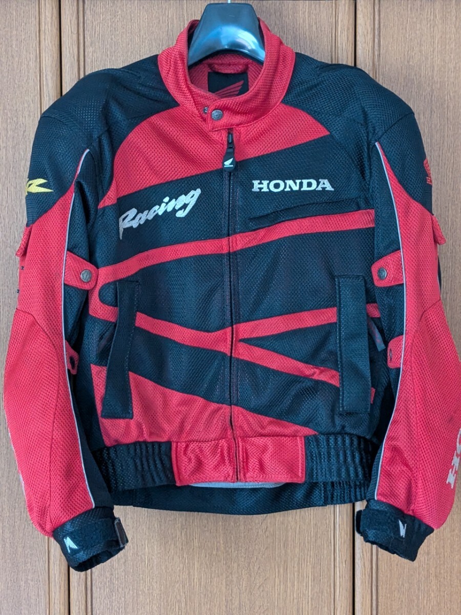 HONDA RACING HRC ホンダレーシング バイク ジャケット 刺繍 赤色 レッド 黒色 ブラック Sサイズ 即決拍卖