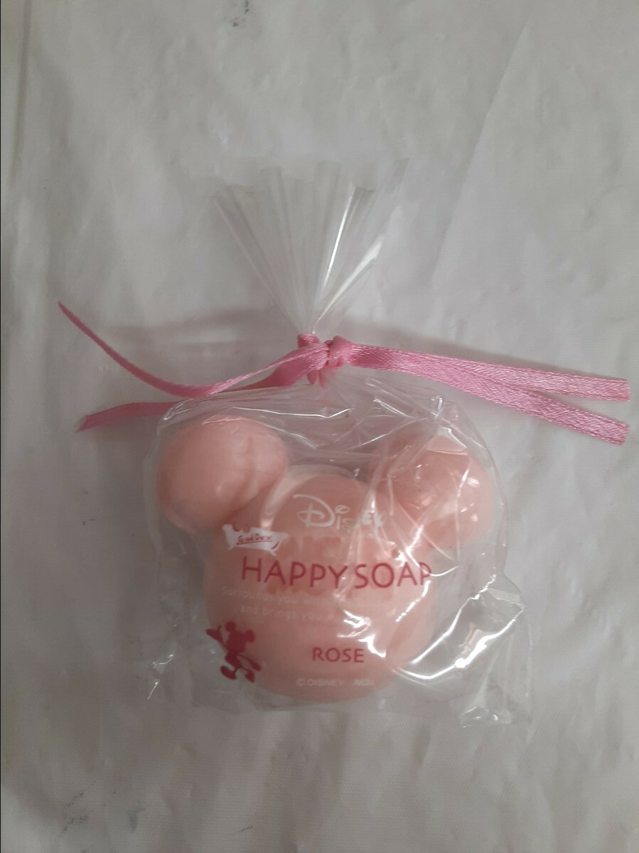 ☆ディズニー☆ハッピーソープ☆石鹸☆包み込まれそうなバラの優しい香り☆ミッキー型☆拍卖