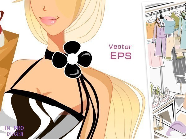 1060点★美麗で個性的な女性モデル・イラスト素材集《人物モデル・服飾ファッション・街背景デザインetc.》★EPS/SVG/PNG/JPEG★イラレ等に拍卖