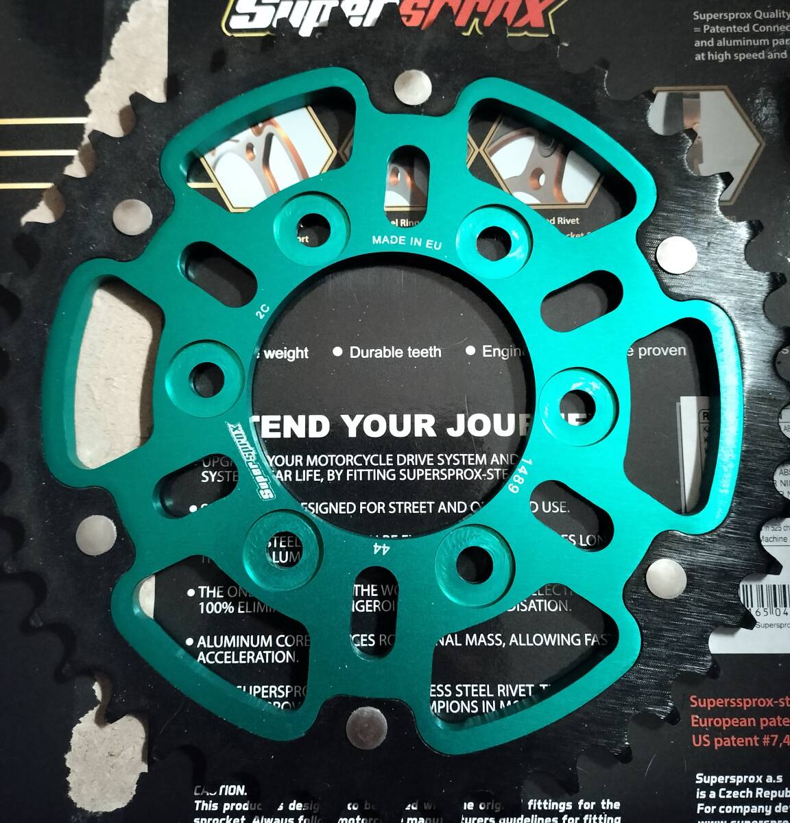 スーパースプロックス KAWASAKI Z900 RS/CAF NINJA Z1000 SX ZX 10R ZR スプロケット RST-1489:44-GRN Supersprox拍卖