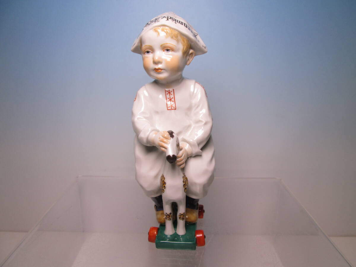 ☆Meissen マイセン ヘンチェルの子供シリーズ フィギュア ケース付 美品 Hentschel人形拍卖