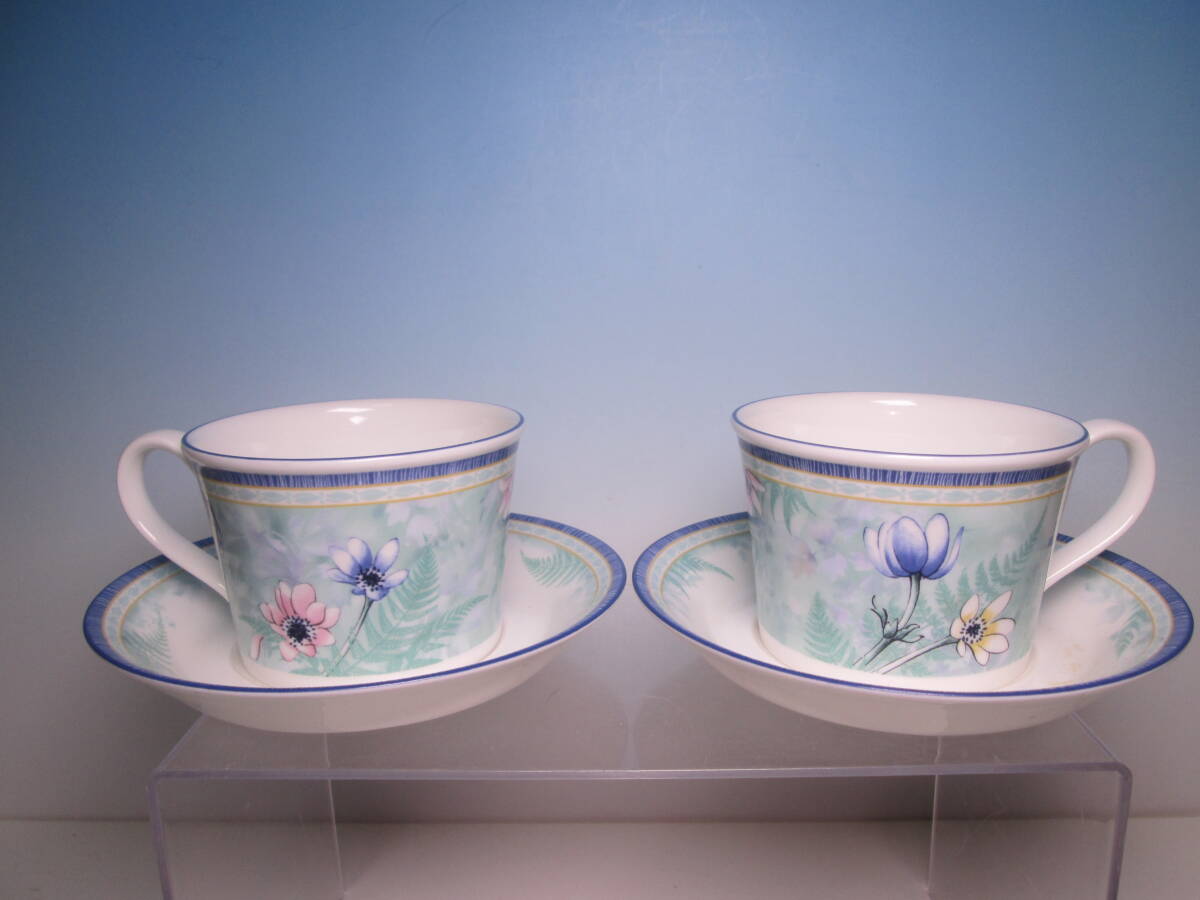 ☆WEDGWOOD ウエッジウッド デルフィーナ カップ&ソーサー ペア ケース無し拍卖