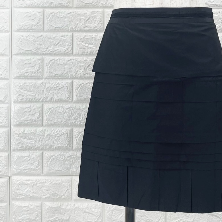 【A3344】BODY DRESSING Deluxe ボディドレッシング デラックス スカート レディース ブラック タックデザイン エレガント ミニ丈 Mサイズ拍卖