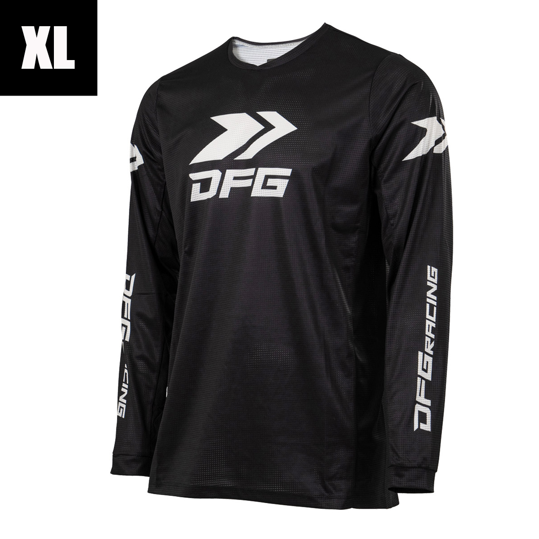 【クロネコネコポス便¥253】DFG ’25 ソリッドジャージ ブラックホワイト /XLサイズ拍卖