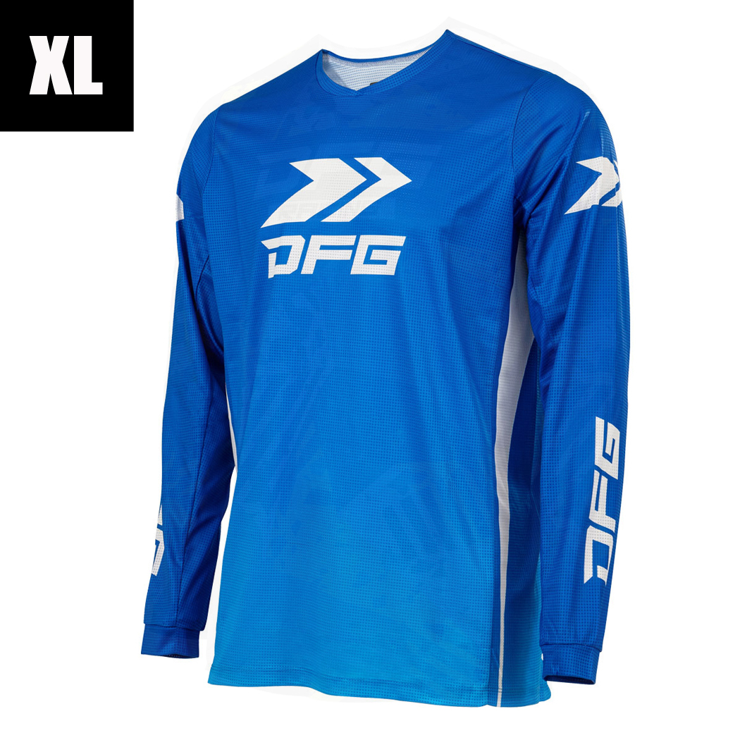 【クロネコネコポス便¥253】DFG ’25 ソリッドジャージ ブルーホワイト /XLサイズ拍卖