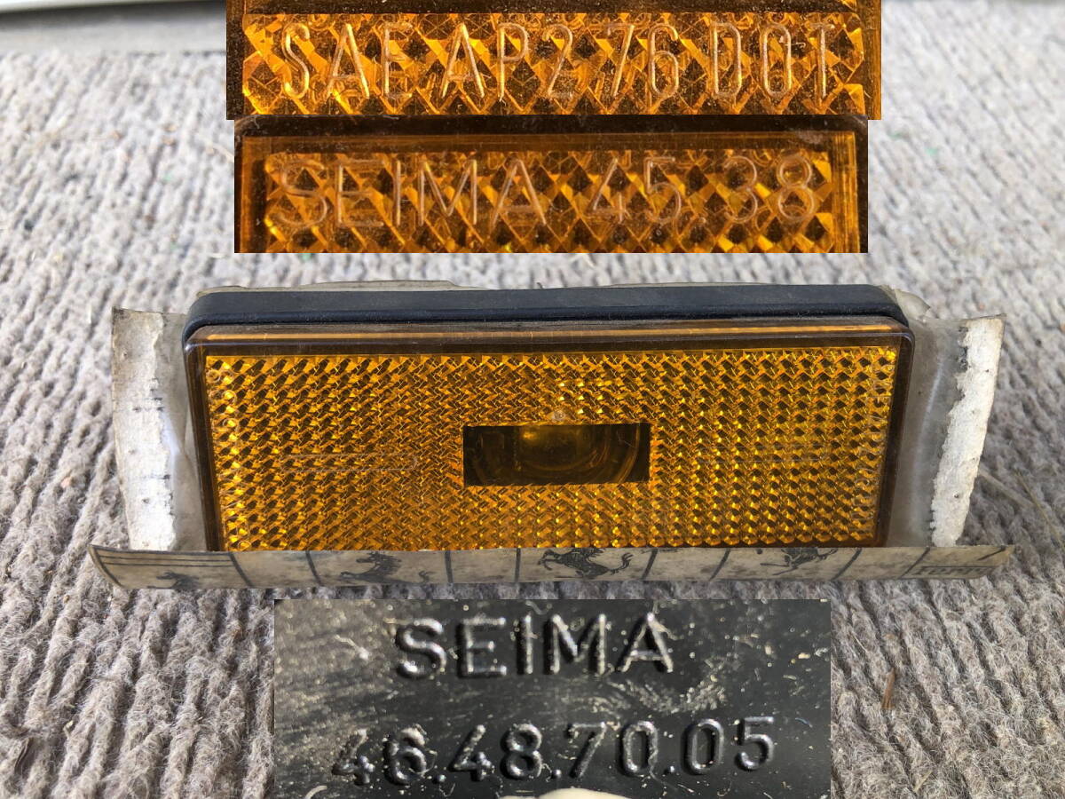 アルファロメオ フィアット フェラーリ サイドマーカー 1個 SEIMA 45.38 アルファロメオ スパイダーS3 フェラーリ 575M マラネロ拍卖