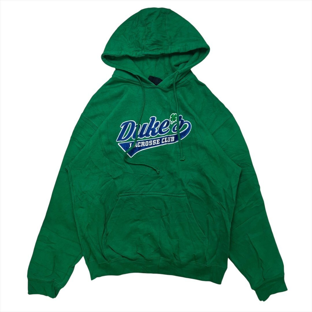 PENNANT Dukes lacrosse club 裏起毛 スウェット パーカー グリーン 古着 メンズ M スエット プルオーバー ヴィンテージ ビンテージ拍卖