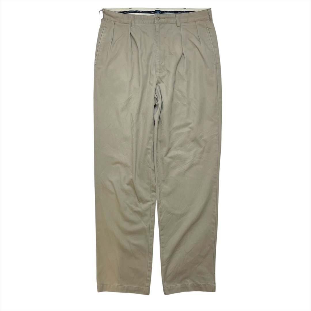 90s ポロ ラルフローレン 旧タグ アンドリュー チノ パンツ ボトムス ブラウン POLO Ralph Lauren 古着 メンズ W36 L34 メキシコ ポロチノ拍卖