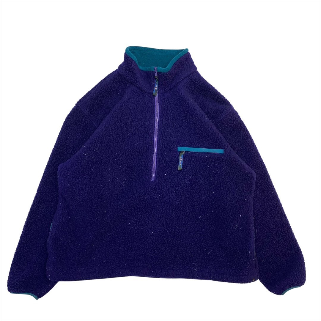 90s エルエルビーン フリース ジャケット パープル L L Bean 古着 メンズ FREE Vintage ヴィンテージ ビンテージ拍卖