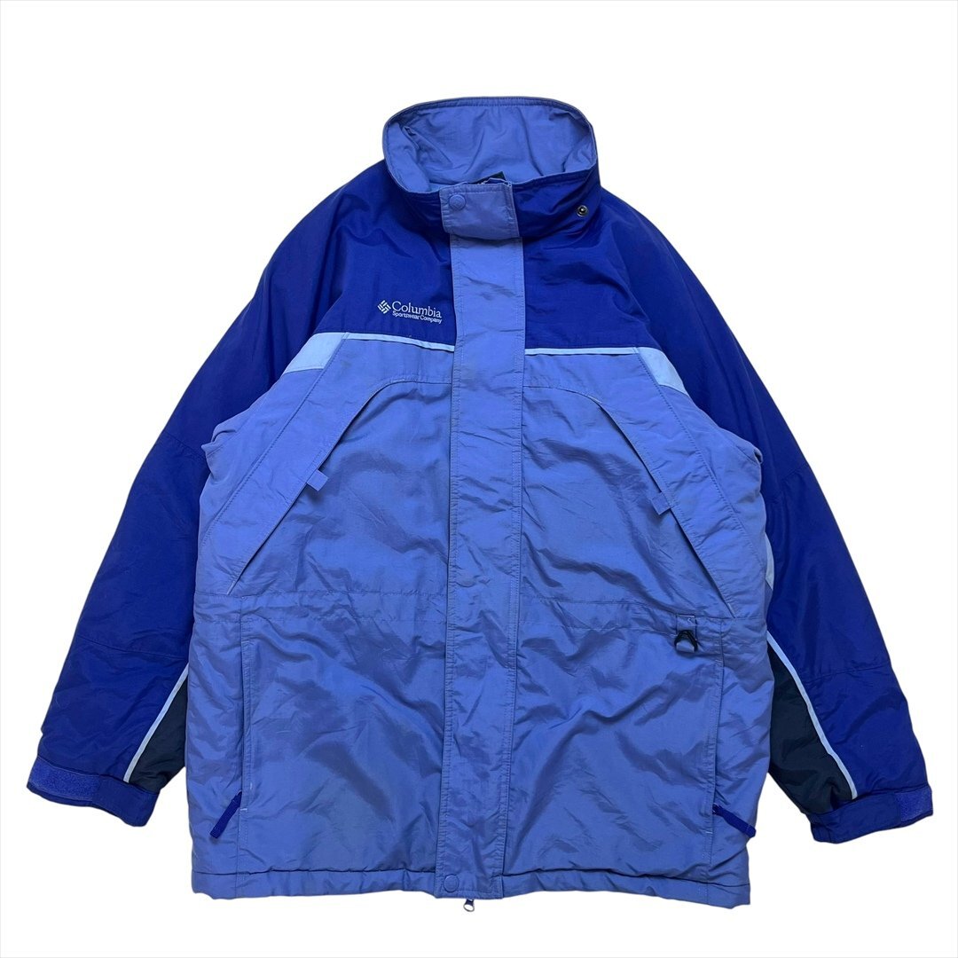 90s-00s コロンビア Fire Ridge マウンテン ジャケット ブルー Columbia 古着 キッズ FREE サイズ14/16 Vintage ヴィンテージ ビンテージ拍卖