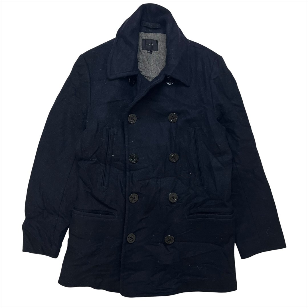 J.CREW ジェイクルー ウール ピー コート ネイビー 古着 メンズ S Pコート ジャケット Vintage ヴィンテージ ビンテージ拍卖