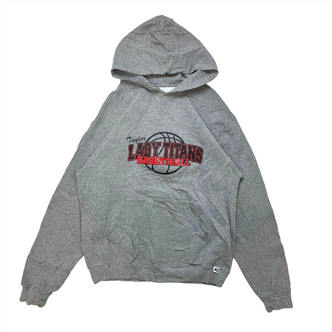 00s- RUSSELL ラッセル LADY TITANS BASKETBALL スウェット パーカー グレー 古着 レディース L バスケ Vintage ヴィンテージ拍卖