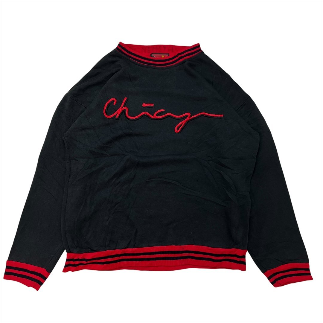 NORTHLAND リブネック スウェット シャツ トレーナー ブラック 古着 メンズ XL スエット プルオーバー Vintage ヴィンテージ ビンテージ拍卖