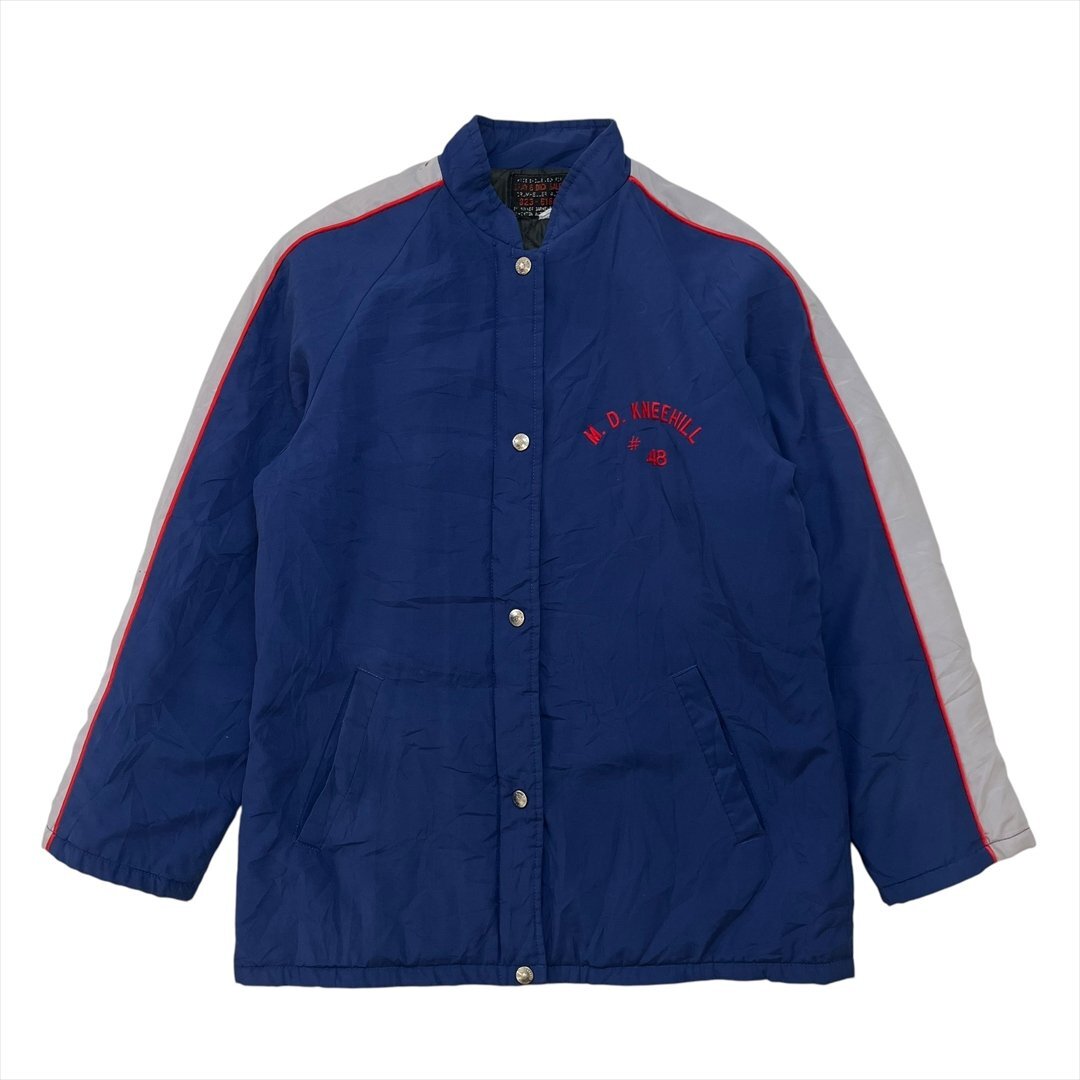 M.D.KNEEHILL ワーク ジャケット ネイビー 古着 レディース FREE 裏地 キルティング 企業系 ロゴ Vintage ヴィンテージ ビンテージ拍卖