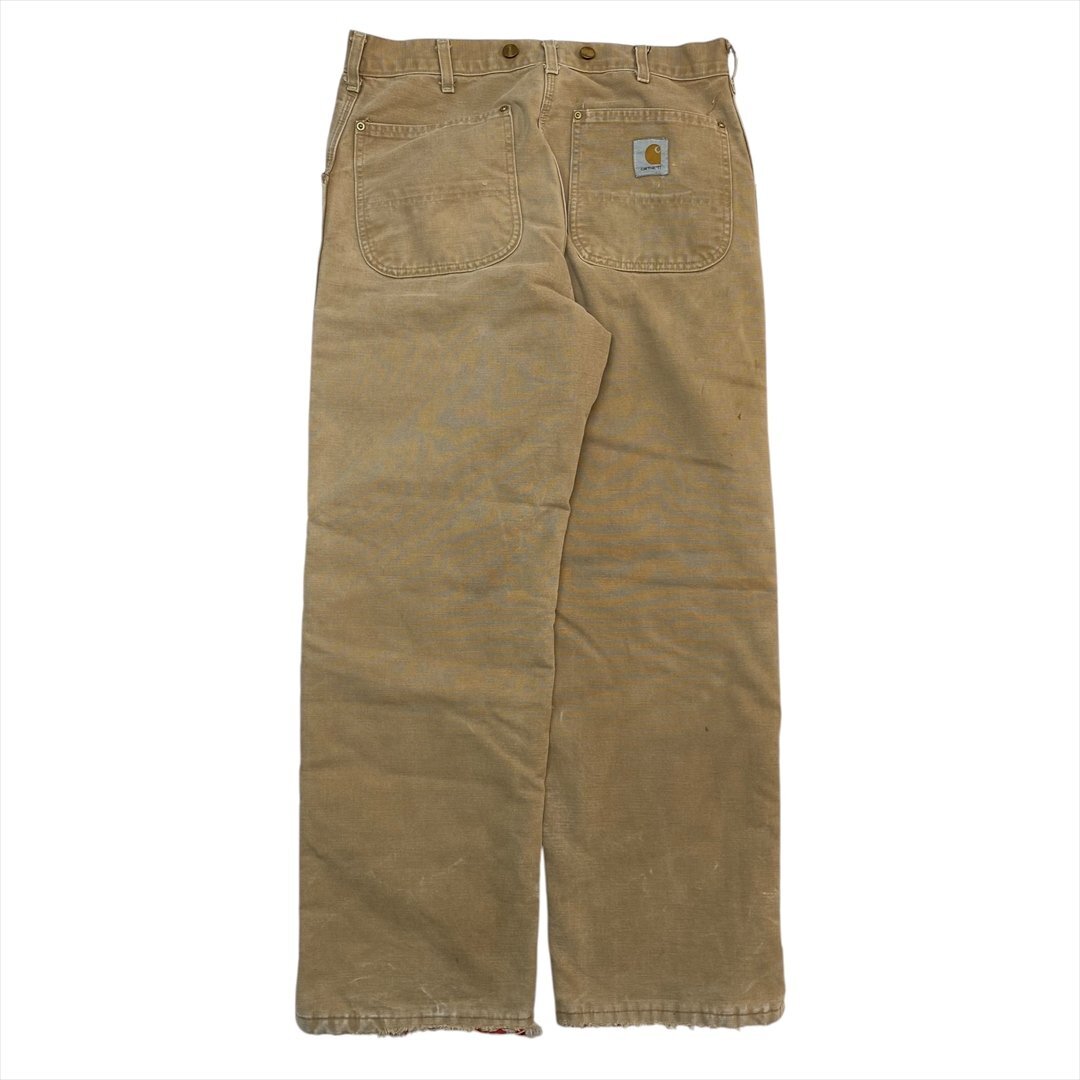 80s~90s Vintage カーハート ダック ワーク パンツ ボトムス ベージュ carhartt 古着 メンズ FREE USA製 ヴィンテージ ビンテージ拍卖