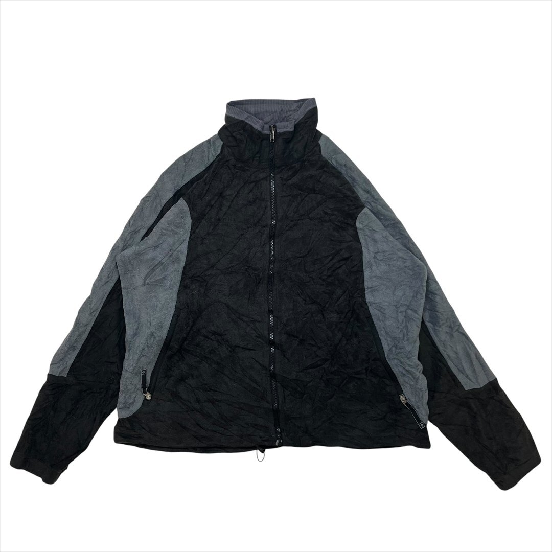 コロンビア バイカラー フルジップ フリース ジャケット ブラック Columbia 古着 メンズ XL アウトドア Vintage ヴィンテージ ビンテージ拍卖