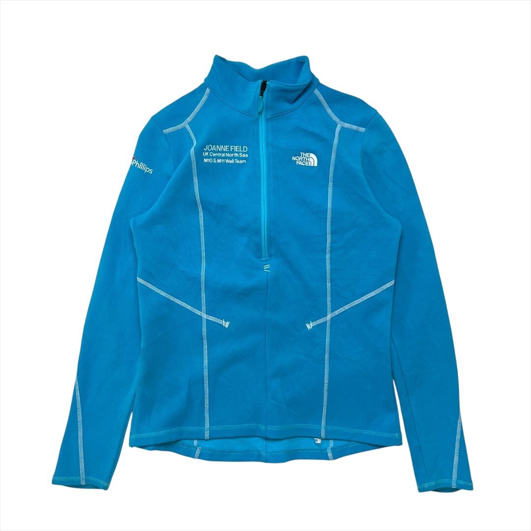 ザ ノースフェイス ハーフジップ ソフト シェル ジャケット ブルー THE NORTH FACE 古着 レディース S 企業 ロゴ Vintage ヴィンテージ拍卖